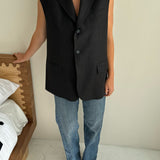 Reworked Vintage Button Back Vest