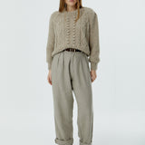 Fisher Puff-Sleeve Pullover