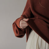 Margot Rippled Cotton Cropped Sweatshirt