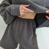 Chloe Rippled Cotton Short