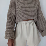 Chloe Rippled Cotton Short