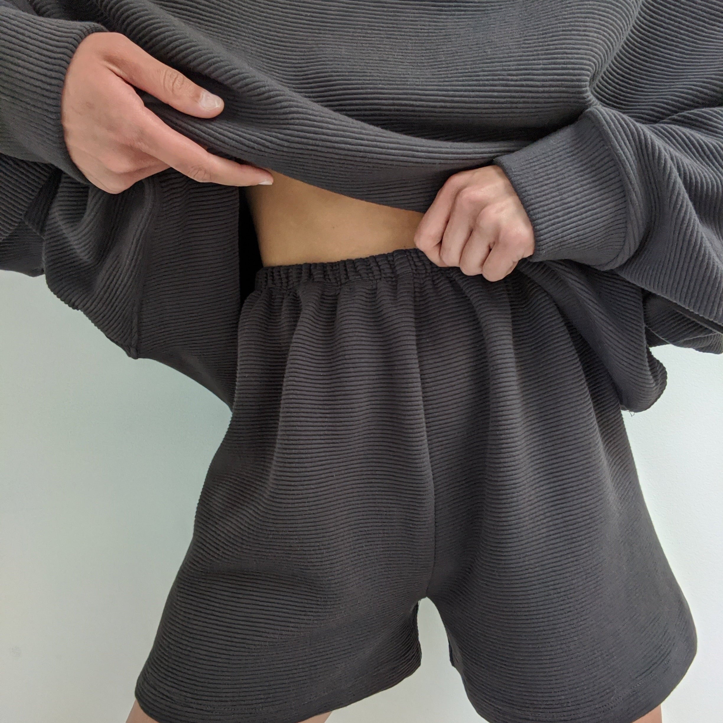 Chloe Rippled Cotton Short