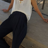 Lena Silk Canvas Pant