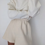 Chloe Rippled Cotton Short