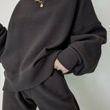 Margot Rippled Cotton Cropped Sweatshirt