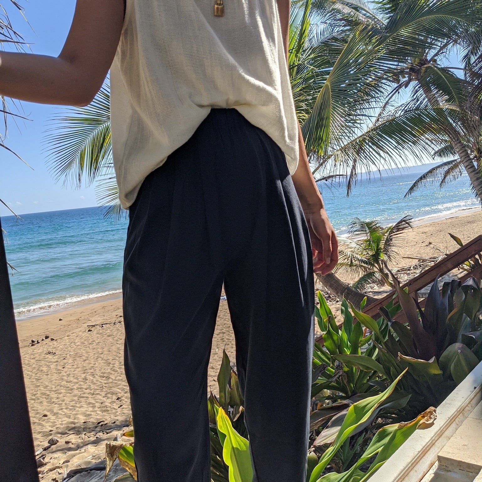 Lena Silk Canvas Pant